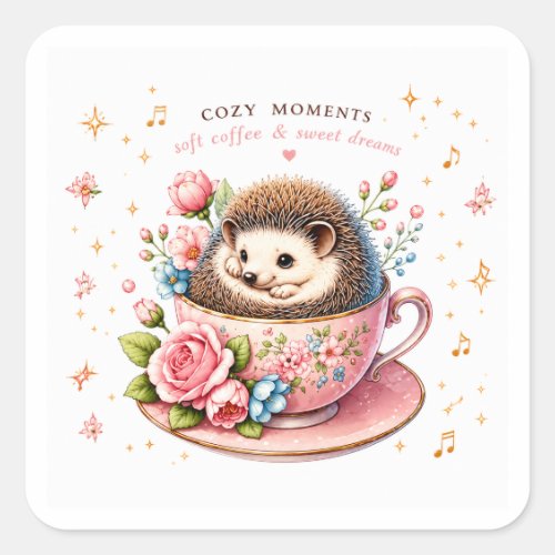 Pastel Hedgehog Sticker Pack
