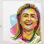 pastel Hillary Clinton (Front/Back)