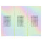 Pastel Holographic Beauty Salon Tri-Fold Bruchures