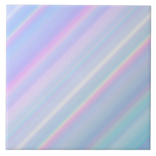 Pastel Holographic Gradient Iridescent Ceramic Tile