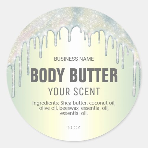 Pastel Holographic Shimmer Body Butter Labels