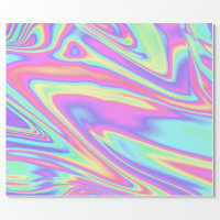 pastel pearl holographic wrapping paper | Zazzle