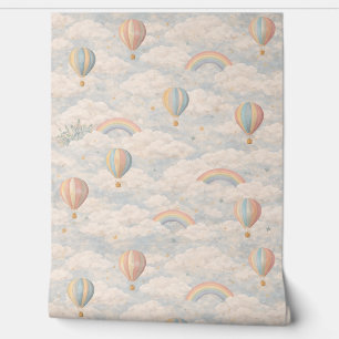 Pastel Hot Air Balloon Sky Wallpaper Wallpaper