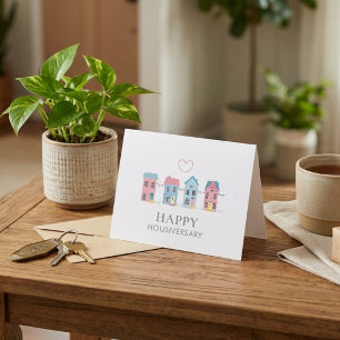 Pastel House Housiversary Referral Card - Real 