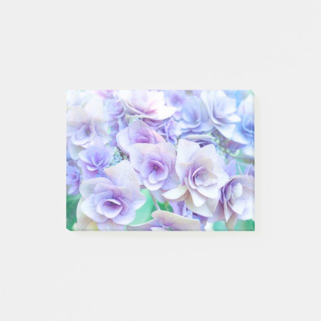 pastel hydrangea for wedding post-it notes (Front)