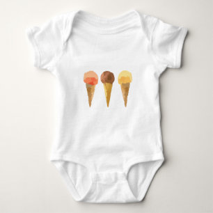 Pastel ice-cream Summer sorbet Baby Bodysuit
