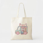 Pastel Ice Cream Truck Bunny And Penguin Tote Bag at Zazzle