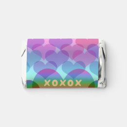 Pastel Inclusive Rainbow of Hearts  Hershey's Miniatures