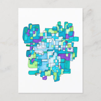 pastel infinite quadratic serenity postcard
