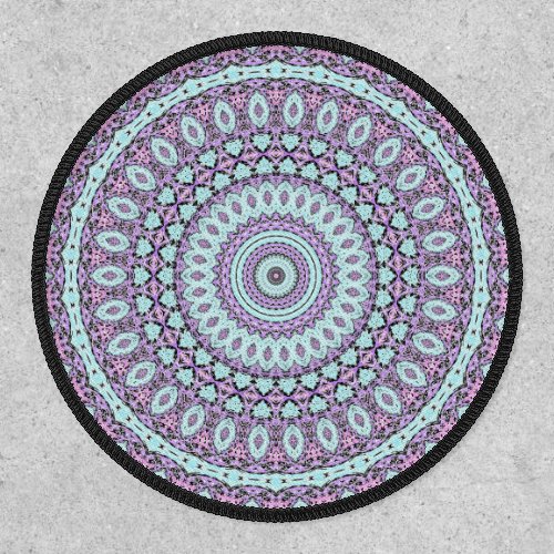 Pastel Inkblot Trippy Abstract Boho Hippie Mandala Patch