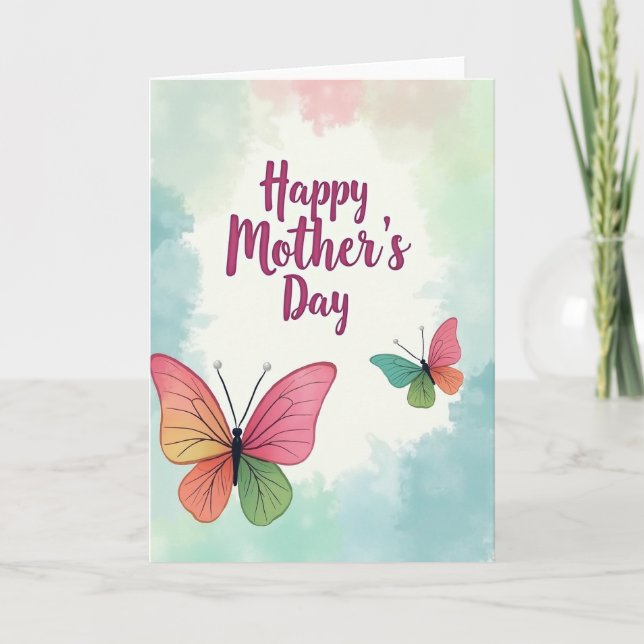 Pastel Insect Mothers Day Card (Front)