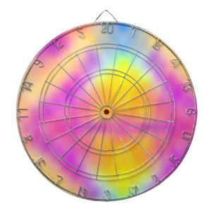 Pastel Iridescent Colorful Gradient Design Dart Board