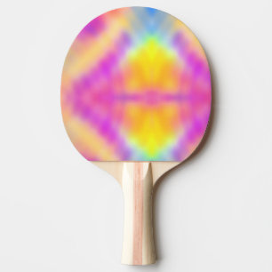 Pastel Iridescent Colorful Gradient Design Ping Pong Paddle