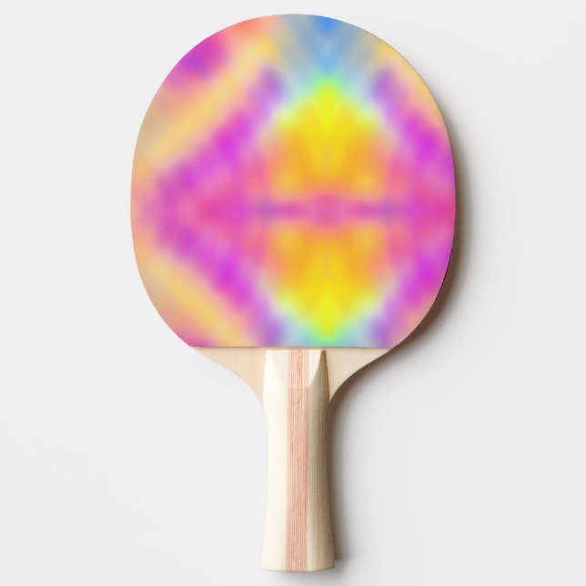 Pastel Iridescent Colorful Gradient Design Ping Pong Paddle (Front)