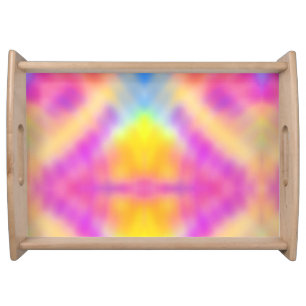Pastel Iridescent Colorful Gradient Design Serving Tray