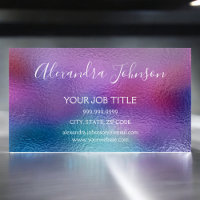 Pastel Iridescent Foil Blue, Purple and Teal