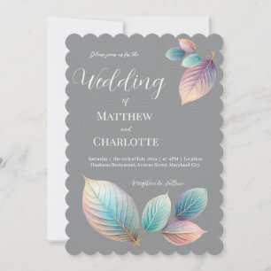 Pastel Iridescent Leaves Wedding Dreamy Pastels