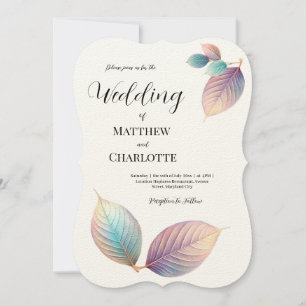 Pastel Iridescent Leaves Wedding Dreamy Pastels