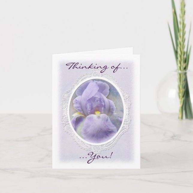 Pastel Iris Note Card (Front)