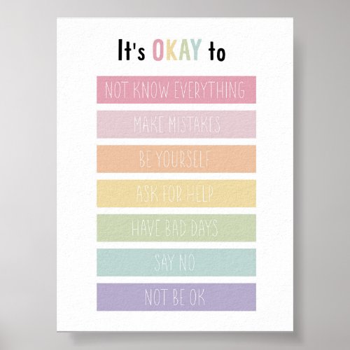 Pastel it is ok to poster