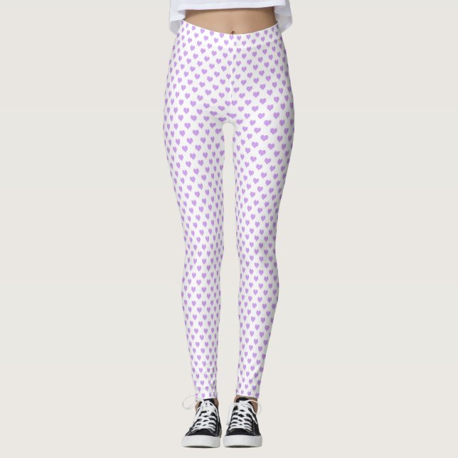 Pastel journaling pattern leggings (Front)