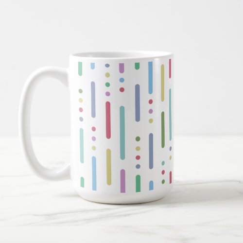 Pastel joy pattern coffee mug