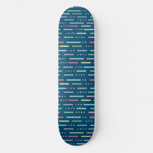 Pastel joy pattern skateboard