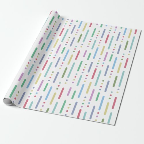 Pastel joy pattern wrapping paper
