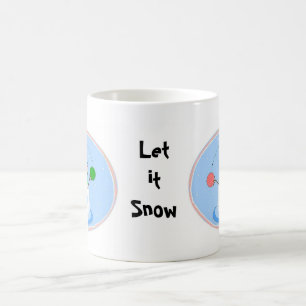 Pastel Juggling Snowman Coffee Mug