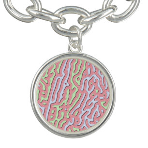 Pastel Kawaii Abstract Colorful Splatter Design Bracelet