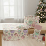Pastel Kawaii Christmas Treats &amp; Hot Cocoa Fabric