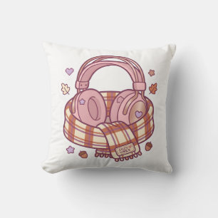 Pastel Kawaii Cozy Gamer Headphone Pillow