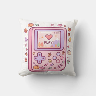 Pastel Kawaii Retro Handheld Console Pillow