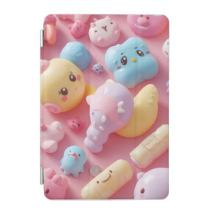 Pastel Kawaii Toy Creature Art iPad Mini Cover