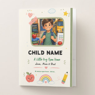 Pastel Kindergarten Photo School Design Pocket Folder