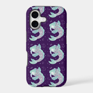 Pastel Koi Fish Whimsical Folk Art Underwater iPhone 17 Case