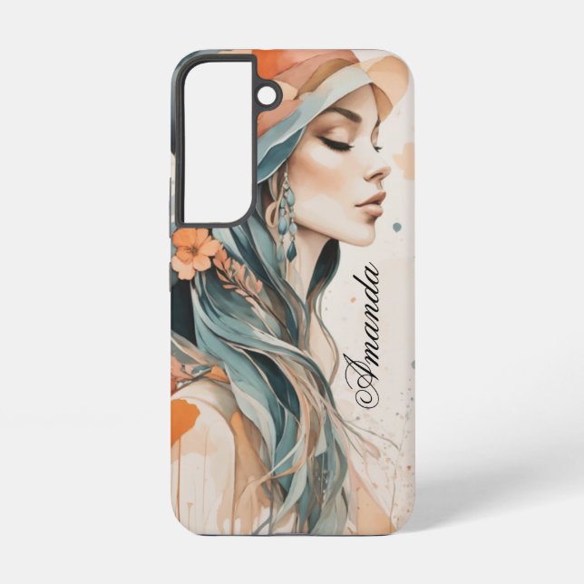 Pastel Lady Samsung Galaxy Case (Back)