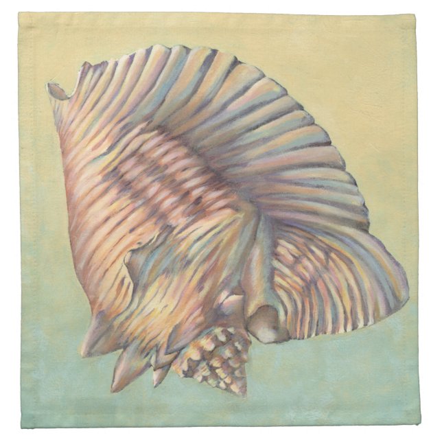 Pastel Large Conch Shell Cloth Napkin (Front)