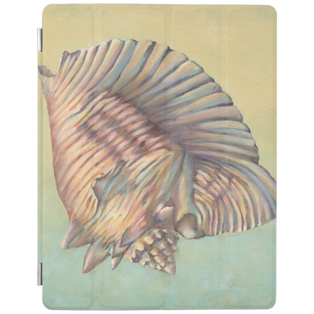 Pastel Large Conch Shell iPad Smart Cover (Front)