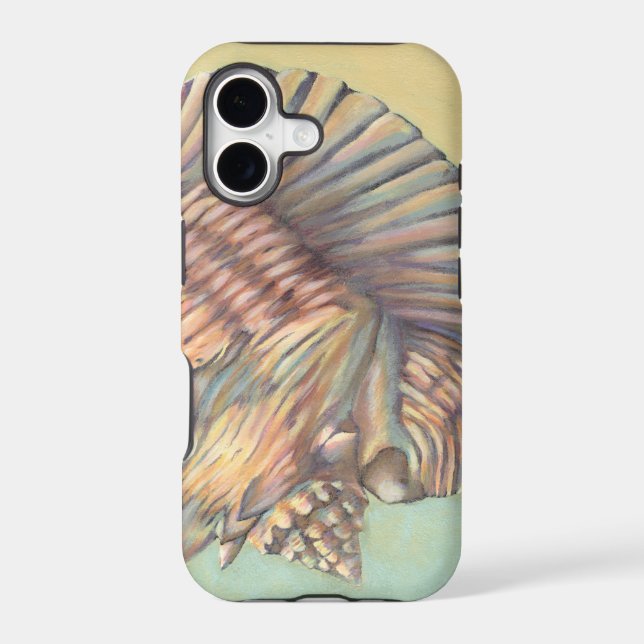 Pastel Large Conch Shell Iphone Case (Back)