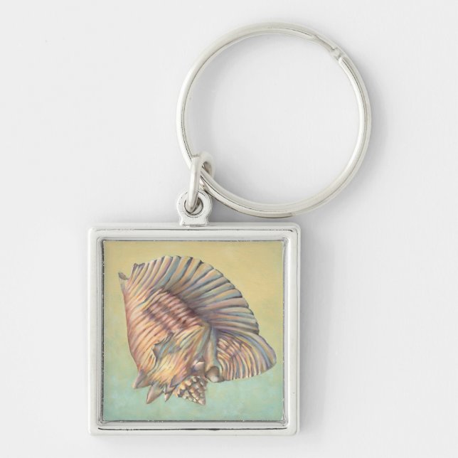 Pastel Large Conch Shell Keychain (Front)