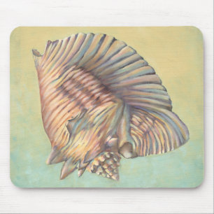 Pastel Large Conch Shell Mouse Pad
