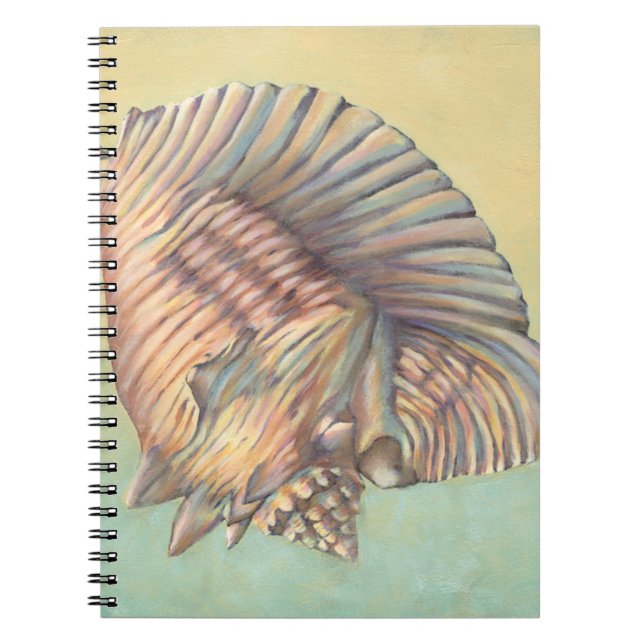 Pastel Large Conch Shell Notebook (Front)