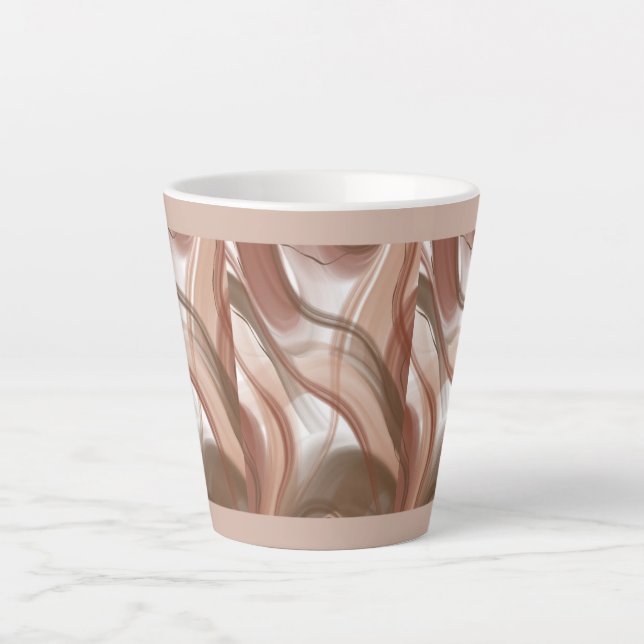 "Pastel Latte Mug – Elegant and Modern Design" (Front)
