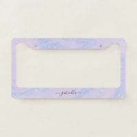 Pastel Lavender Abstract Liquid Ink Girly Name