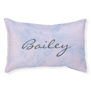Pastel Lavender Abstract Unique Personalized Pet Bed