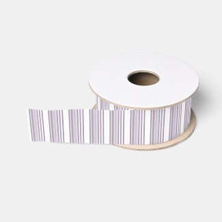 Pastel Lavender and White Stripe