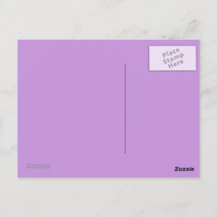 Pastel Lavender Background on Postcard