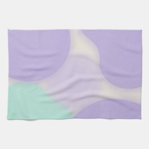 Pastel Lavender Blob Organic Abstract Kitchen Towel