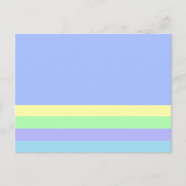 Pastel Lavender Blue Postcard (Front)